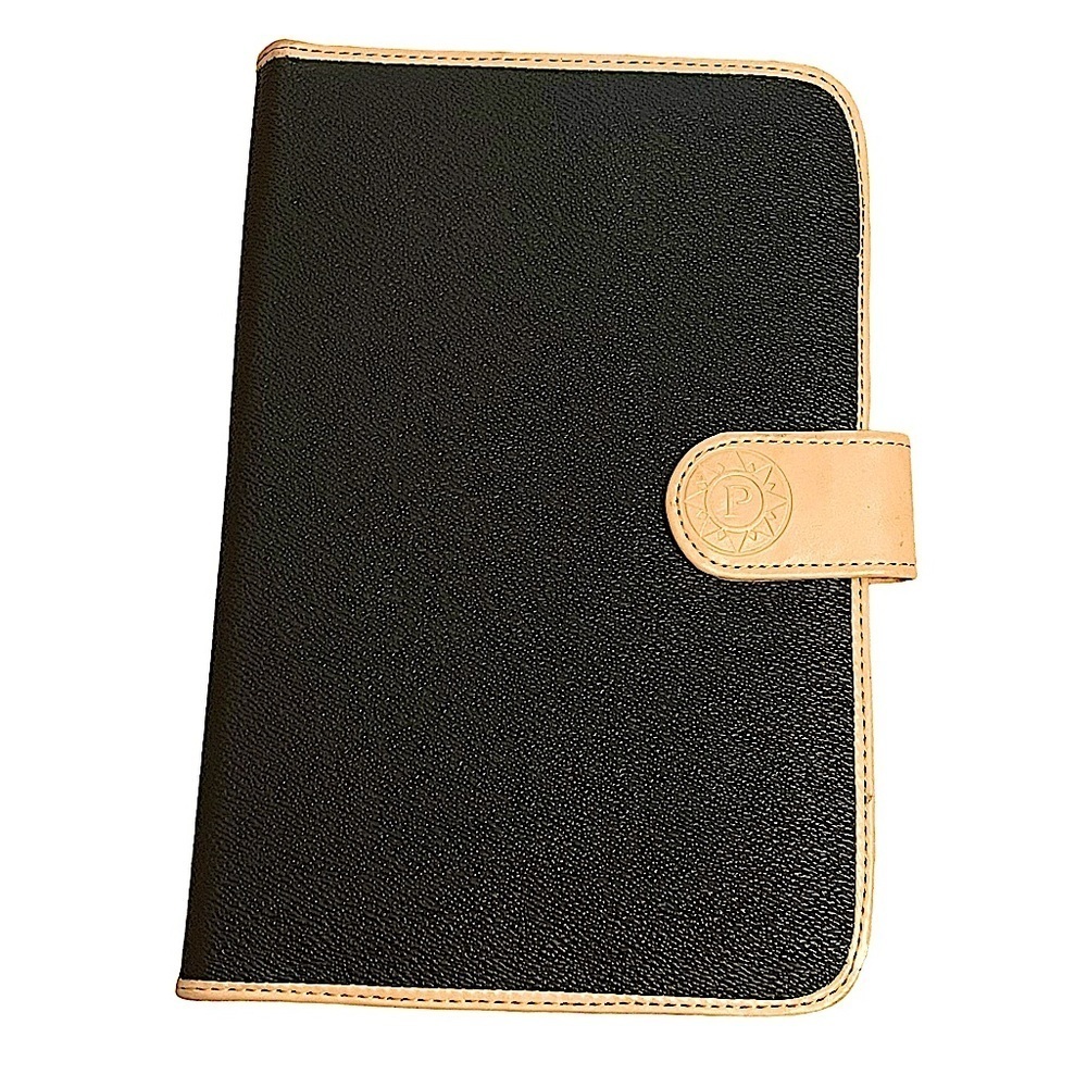Parazul Travel Organizer Wallet Passport Holder Black & Tan